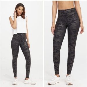 Spanx Faux Leather Camo legging